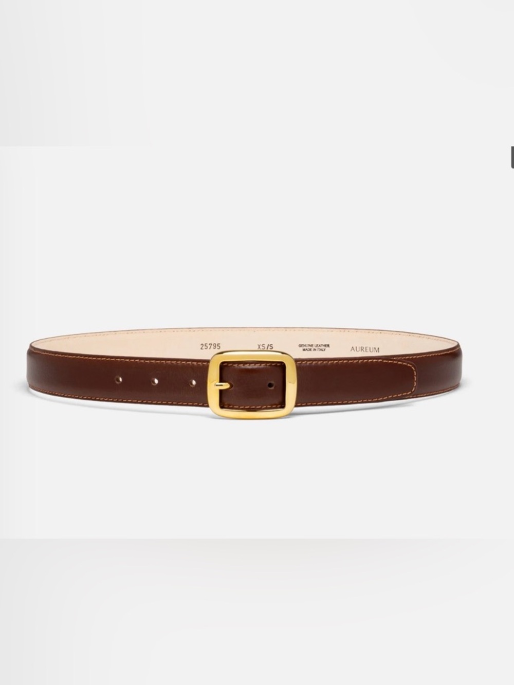 Aureum Leather Belt NWT - Picture 4 of 7